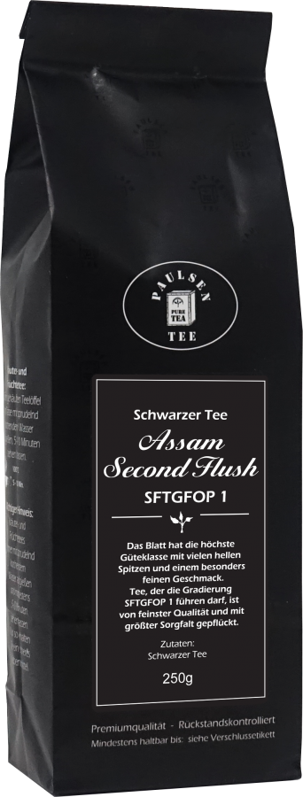 Geschenkkarton mit Magnetverschluss: 250g Darjeeling FF Gartentee Plantage Namring Upper, 2025 und 250g Assam Second Flush