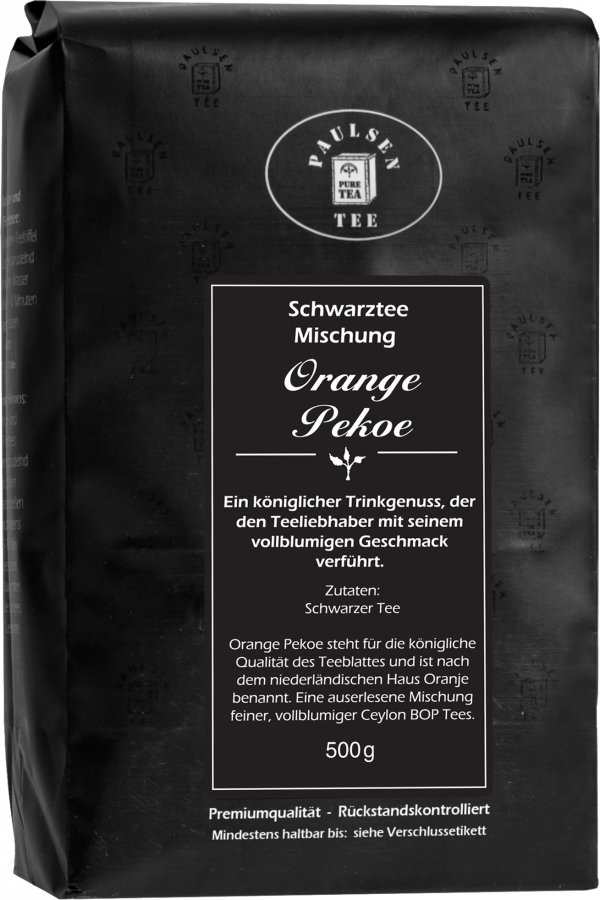 Orange Pekoe, schwarzer Tee