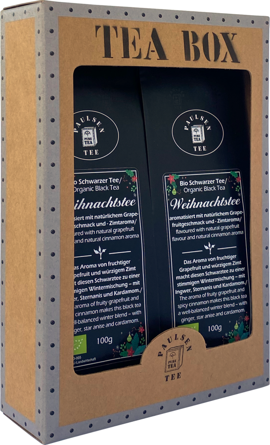 Bio schwarzer Weihnachtstee Set 2x 100g